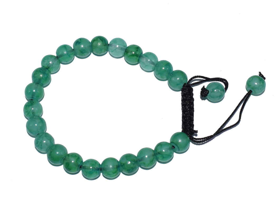 Adjustable Jade Stone Beads Handmade Rope Braided Beaded Strands Charm Bracelets For Women Men Party Club Fashion Jewelry
