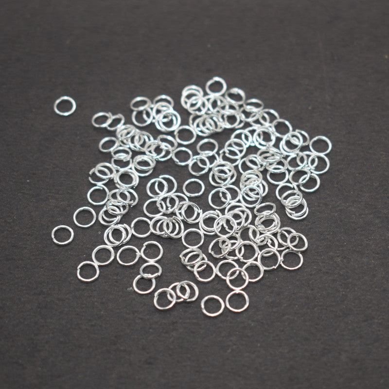 Silver Plated Jump Ring Oval 6mm Pack of 100 Silver Plated Jump Ring Oval 6mm Pack of 100